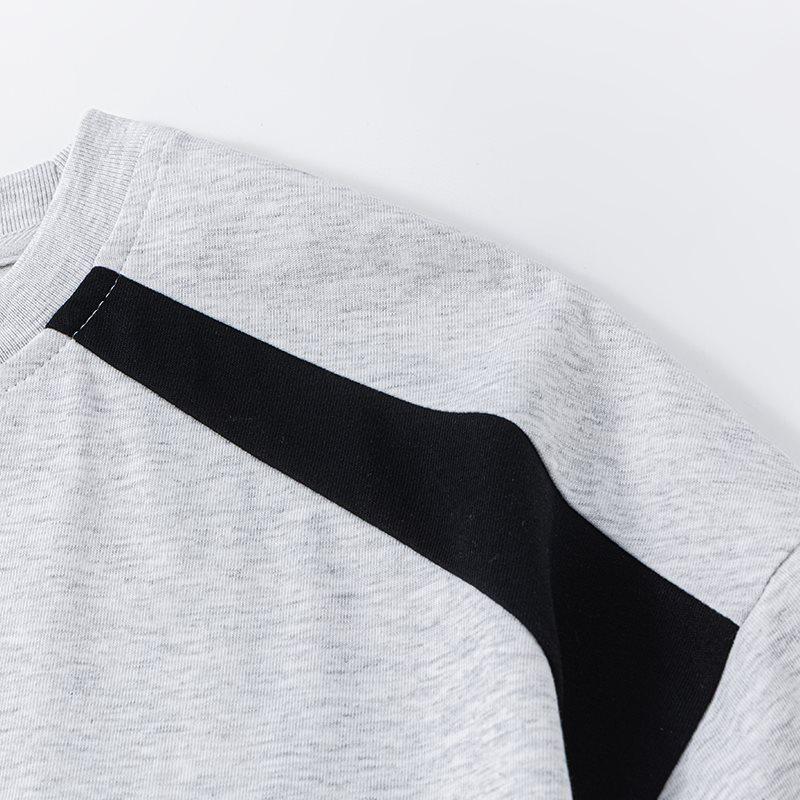 Gray Men's Short-Sleeve Loose Top - Trendy Spring/Summer 2026 Fashion