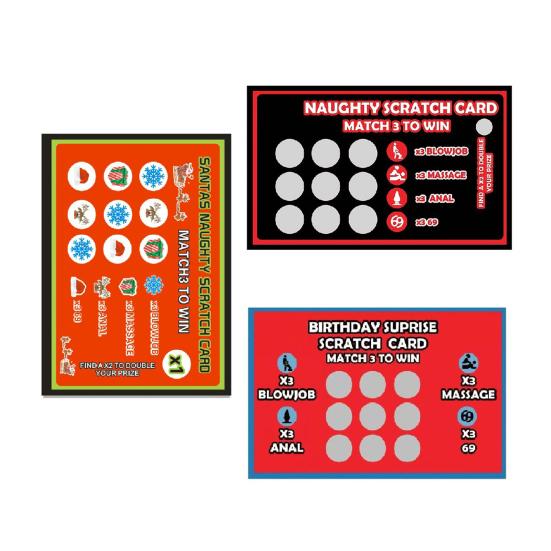 2 Listy Sex Stírací karta Průhledný vzor Překvapivý papír Inspirativní řeč těla Karta se sexy polohou pro pár