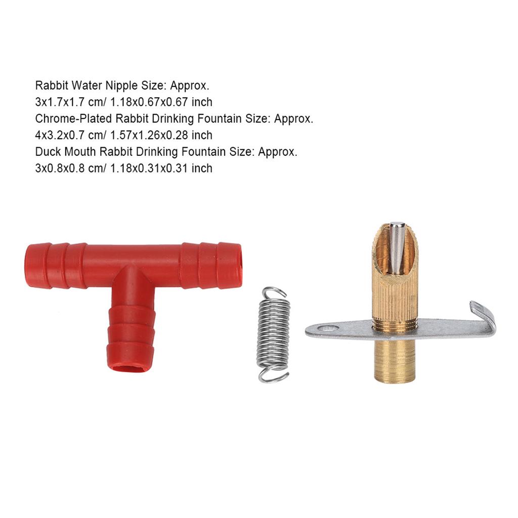 100PCS Kaninchen Automatische Wasser Trinker Feeder Tier Liefert (Entenschnabel-Trinkbrunnen)