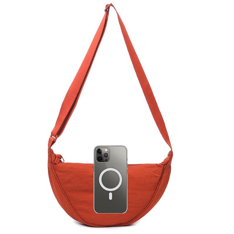 Damen Nylon Crossbody Dumpling Bag - Stilvolle Umhängetasche für Studentinnen