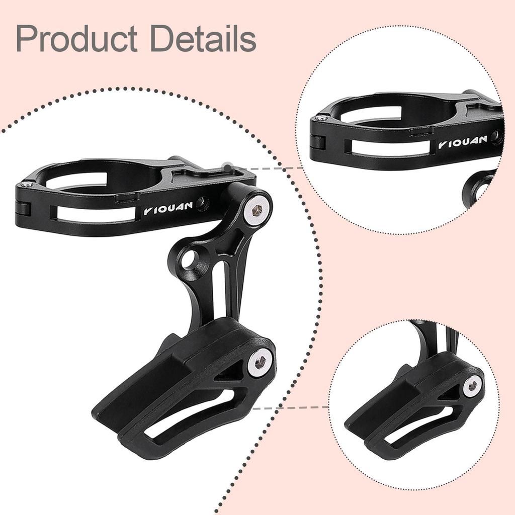 Aluminum Alloy Mountain Bike Chainring Guard Universal Chain Guide Easy Install for Quad and Pocket Bike Chain Safety