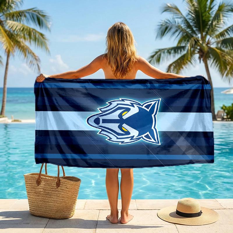 Warrington Wolves Mode Strandtuch Tragbar Weich Schnelltrocknend Handtuch Für Schwimmen Camping Urlaub