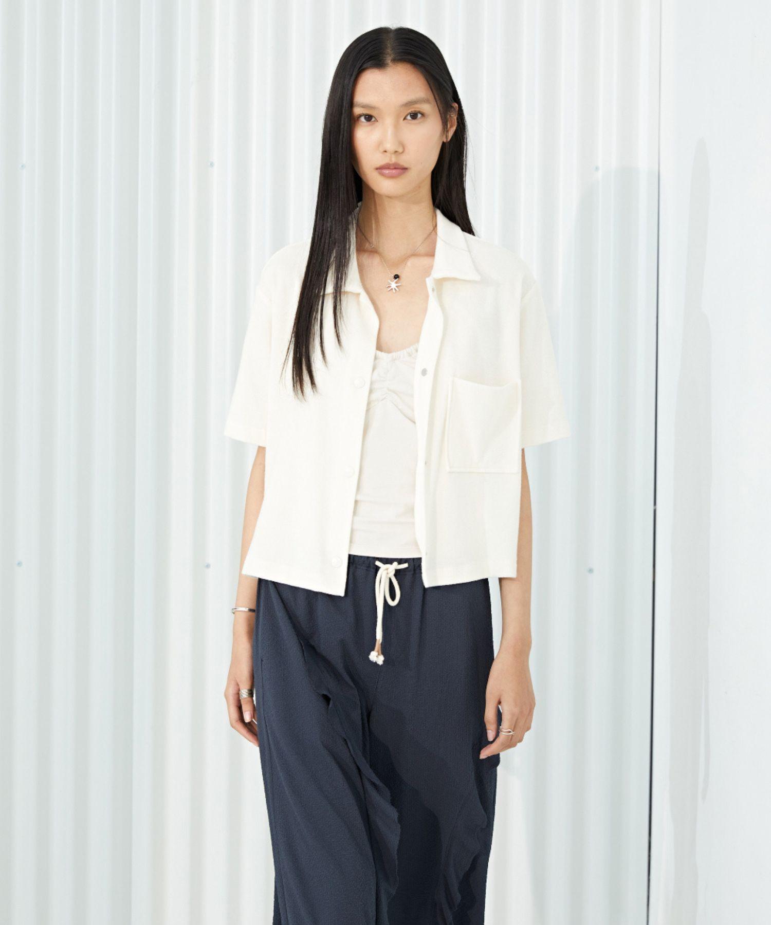 Monday Flow Full Day Terry Shirt_Cream Free/Free