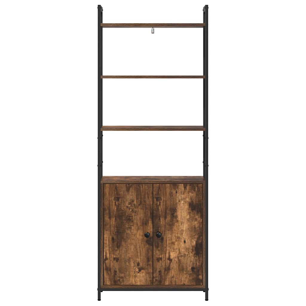 Bookshelf Smoked Oak 60 x 24 x 161 cm Engineered Wood