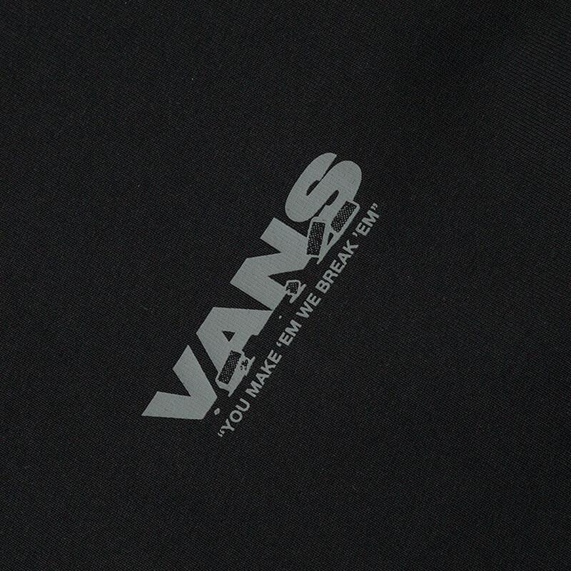 Vans Letter Pattern Round Neck Printed Pullover Short Sleeve T-Shirt Unisex T-Shirts Black VN000HZTBLK