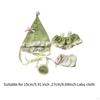 4er Pack Puppen-Elfen-Kleidung mit Hose, Mütze und Tasche für 6,7-Zoll-Puppen Geschenkset