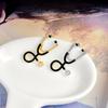 1pc Creative Doctor Stethoscope Brooch Cartoon Dripping Oil Metal Badge Trendy Versatile Clothing Bag Accessories Brooch
