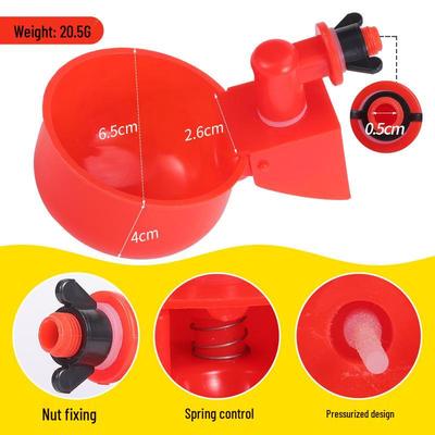 Automatischer Geflügeltränkebecher für Hühner, Enten, Wachteln und Vögel