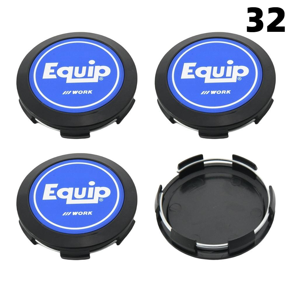 4 PZ 64MM Diametro Esterno / 62MM Diametro Interno Tappo Per Cerchi WORK EMOTION EQUIP MEISTER Logo VS & WORK Tappo Centrale Ruota Copri Ruota Auto Sportiva Tappi Mozzo