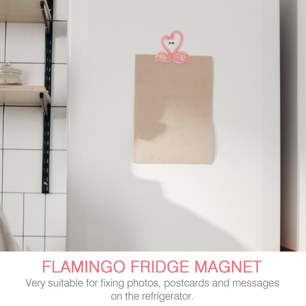 Kitchen Magnets for Refrigerator Flamingo Fridge Accessories Wedding Synthetic Resin