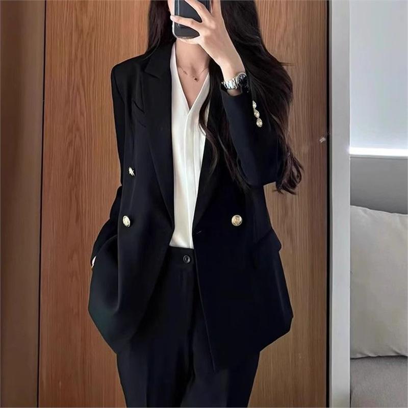 Damen Anzugjacke Frühling Herbst Professioneller Damen Blazer Mantel Vielseitig Elegant Damen Schlanke Oberbekleidung