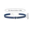 Modische Choker-Halskette aus Denim-Stoff für Damen, verstellbare Schlüsselbeinkette, Strass-Anhänger, Halsketten-Accessoire