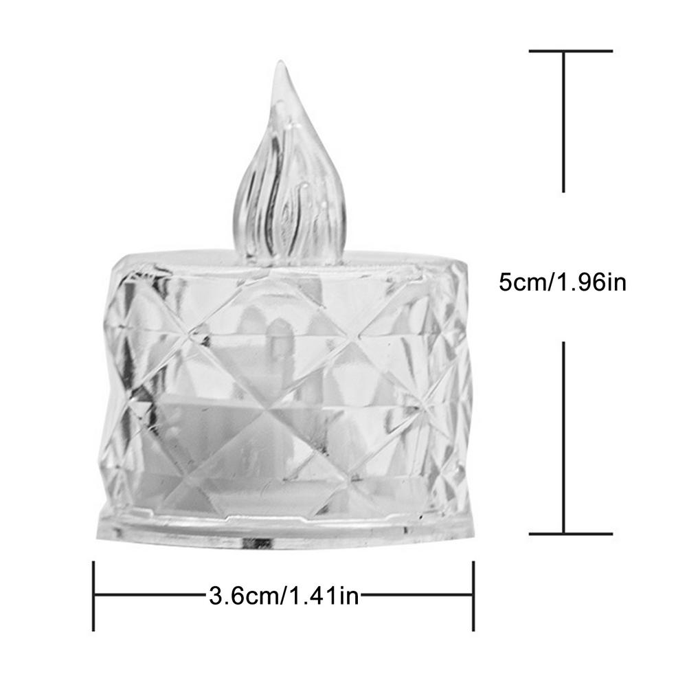 

Беспламенные светодиодные свечи 24 шт. хрустальные беспламенные свечи настольные украшения для дома праздничные украшения для вечеринок