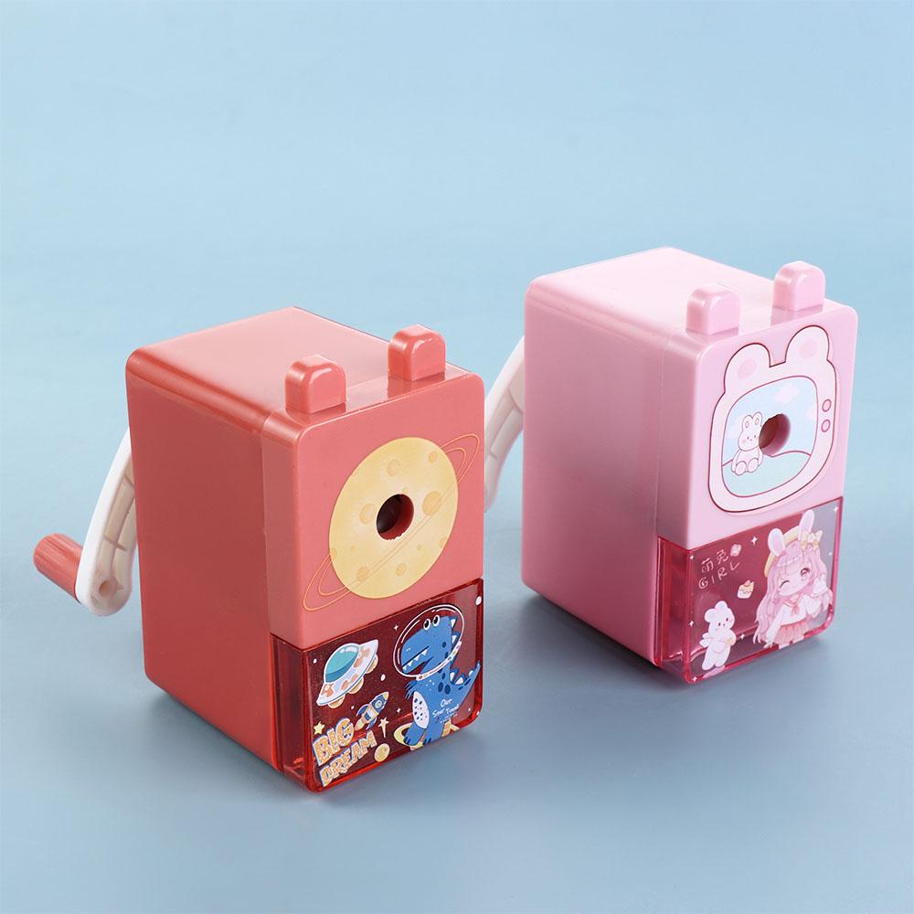 Automatically Enters Lead Hand Crank Pencil Sharpener Sketching Pencil Sharping Tools Boys Girls