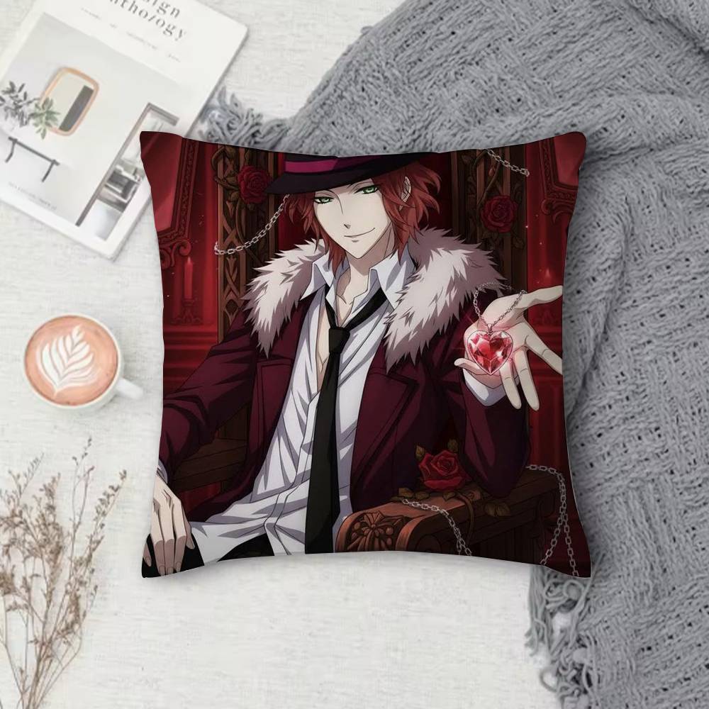 

DDiabolik Loverss Doublesided Printed Square Pillow Cover Decorative Cushion Cover for Sofa Bedroom Bedside 30X30cm