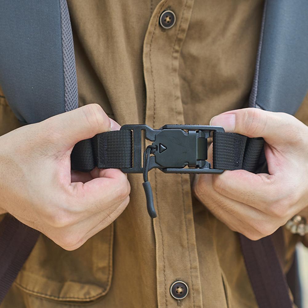 Backpack Chest Strap Non-Slip Backpack Shoulder Strap Fixed Belt Adjustable Backpack Sternum Strap for Outdoor Camping Bag