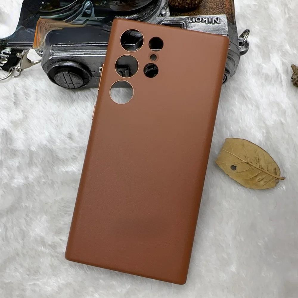 Luxury Official Leather Case Samsung Galaxy S24 Ultra S23 S22 Ultra S24 Plus All Inclusive Lens Protection Back Cover With Box