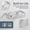 Silver Soap Rack Stainless Steel Soap Organizer Box Modern Soap Dish  Bathroom Kitchen Washroom