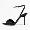 Fashion Luxury Satin Designer Sandals for Women Sexy Open Toe Ankle Strap Thin High Heels Elegant Banquet Wedding Shoes Sandalias Mujer