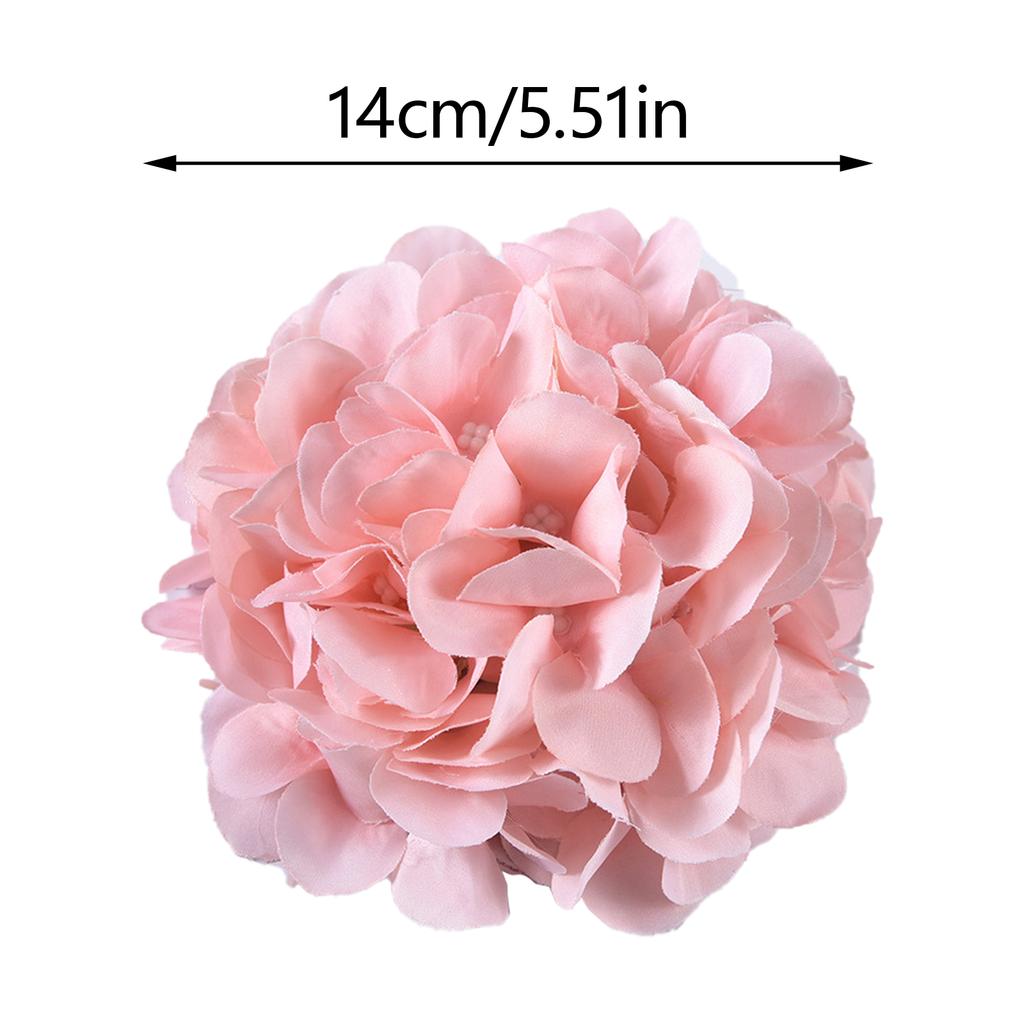 Set of 4 Artificial Flower Curtain Tiebacks Rope Drapes Holder Window Treatments Accessories for Bedroom and Living Room