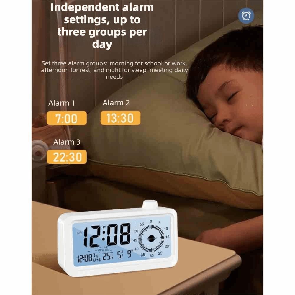 Rechargeable Alarm Clock Multifunctional Countdown Timer Visual Digital Timer  Learning