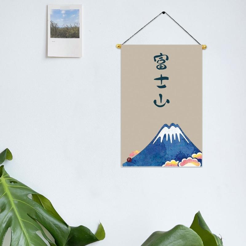Vintage Signs Japanese Styles Hanging Banners Wine House Sushi Shop Hanging Flags for Restaurant Home Outdoor Decors