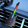 Car Fresheners Long Lasting Odor Eliminator With LED Light For Car Vent Small Guitar Shape Automotive Air Freshener For Sedan