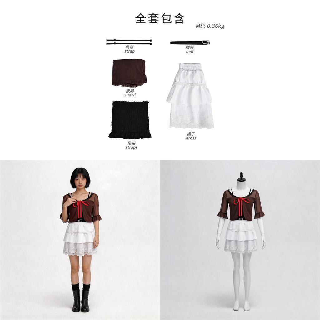 Zero Amakura Mio Cosplay Costume For Game Anime Role Play With Polyester Fabric For Halloween Events