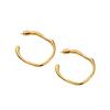 Chic Retro Irregular Earrings: High-End Silver Needle for Versatile Style