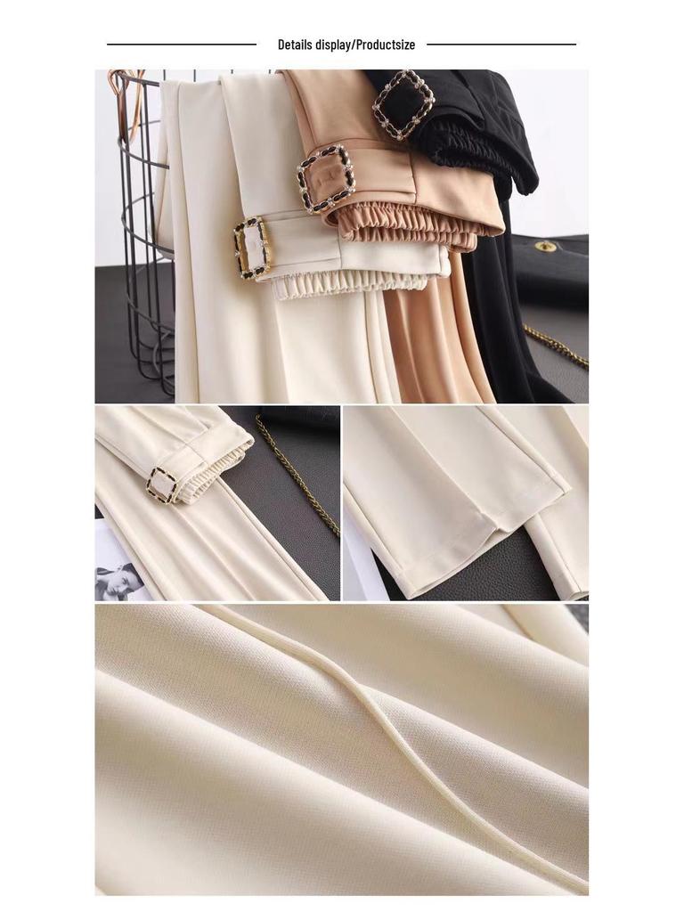 Women's High Waist Micro Flare Pants - Autumn Draping, Versatile Commuting Style Fashion.