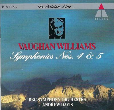 CD RALPH VAUGHAN WILLIAMS – BBC SYMPHO - Simfoniile Nr.. 4 & 5 4509908442 TELDEC 1993 Japonia ObiClasic Uzat