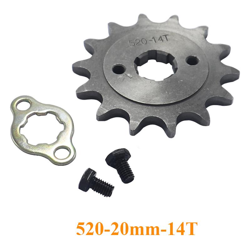 520 20mm 10T 11T 12T 13T 14T 15 16 17 18 19 20 T Front Engine Sprocket For Honda Lifan ZongShen YCF ATV Quad Dirt Pit Bike Buggy
