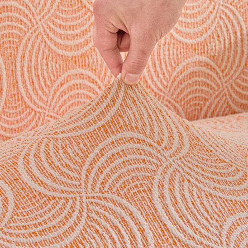 Semi-circular Elastic Office Dining Chair Cover Modern Simple Dustproof Non-slip Office Dining Chair Seat Cover