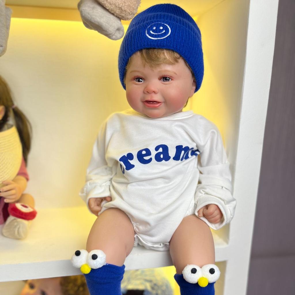 60 CM Reborn Baby Doll 3D farba skóra z żyłą miękki silikon dla dzieci maluch Bebe Artist Collection Christmas Gift