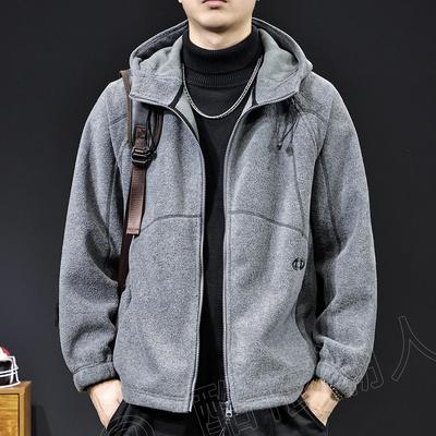 Herren 2025 Herbst/Winter Dicke Warme Lässige Fleece-Kapuzenjacke