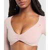 Gymshark Twist Front Long Sleeve Top Muted Pink B3c8m Kb68