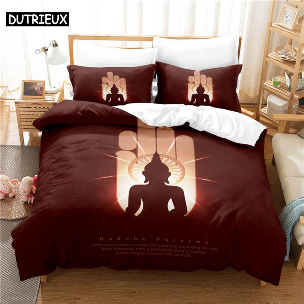 Buddha Quilt Cover Package Queen Dimension Size Single Size Size Full Size Bed 220x240cm Single Size King Dimension Full Bedding Sets Quilt Case