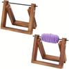 Wooden Yarn Ball Holder - Horizontal Spinning Rack for Crochet & Knitting. Perfect Gift for Crafters & DIY Enthusiasts.
