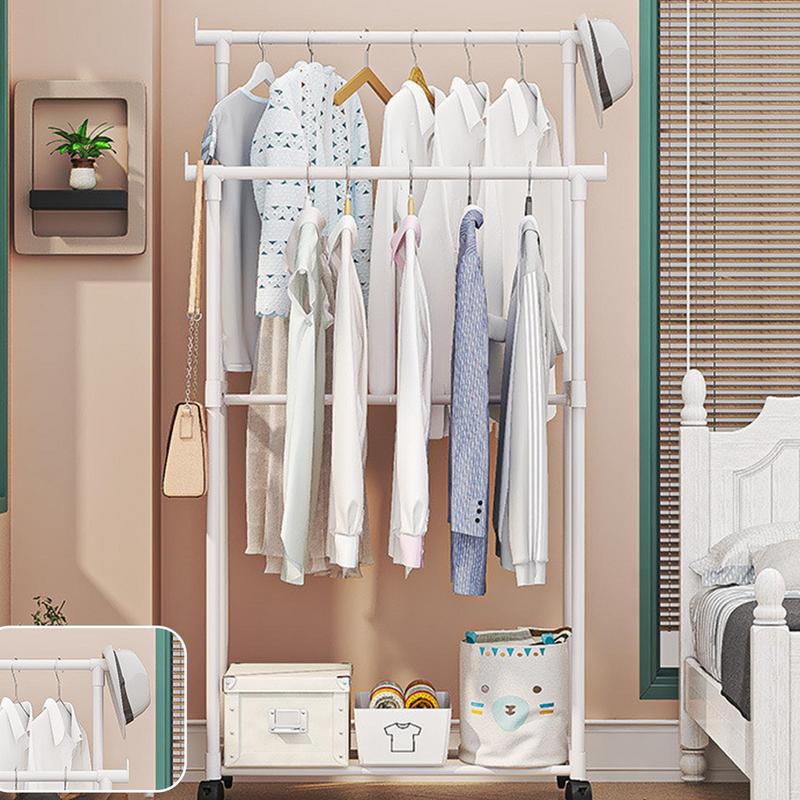 Stojany na oblečení Stojan na bundy s kolečky Úspora místa Organizéry na oblečení a boty Stojan do ložnice Balkon Vstupní hala Dětský pokoj Kolej
