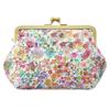 Premium kosmetyczka z nadrukiem Liberty i mini kwiatowym dużym Wykonana w klasycznym Meadow Pink Zapięcie, Pudełko, Kosmetyczka, Nadruk, Pojemność, Samostojąca, Urocza,