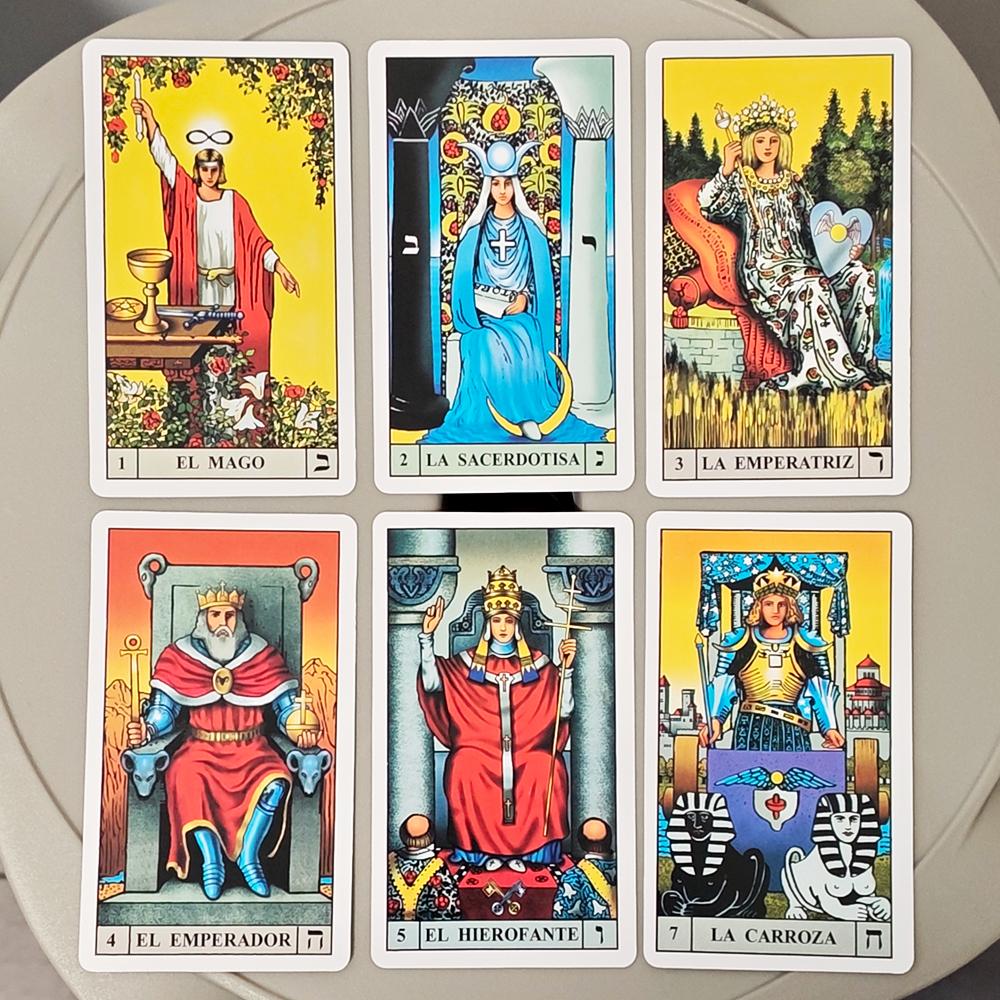 10.3*6cm El Tarot Universal De Waite (Spanish Edition) 78 Pcs Universal Tarot Cards Based On Rider Waite System