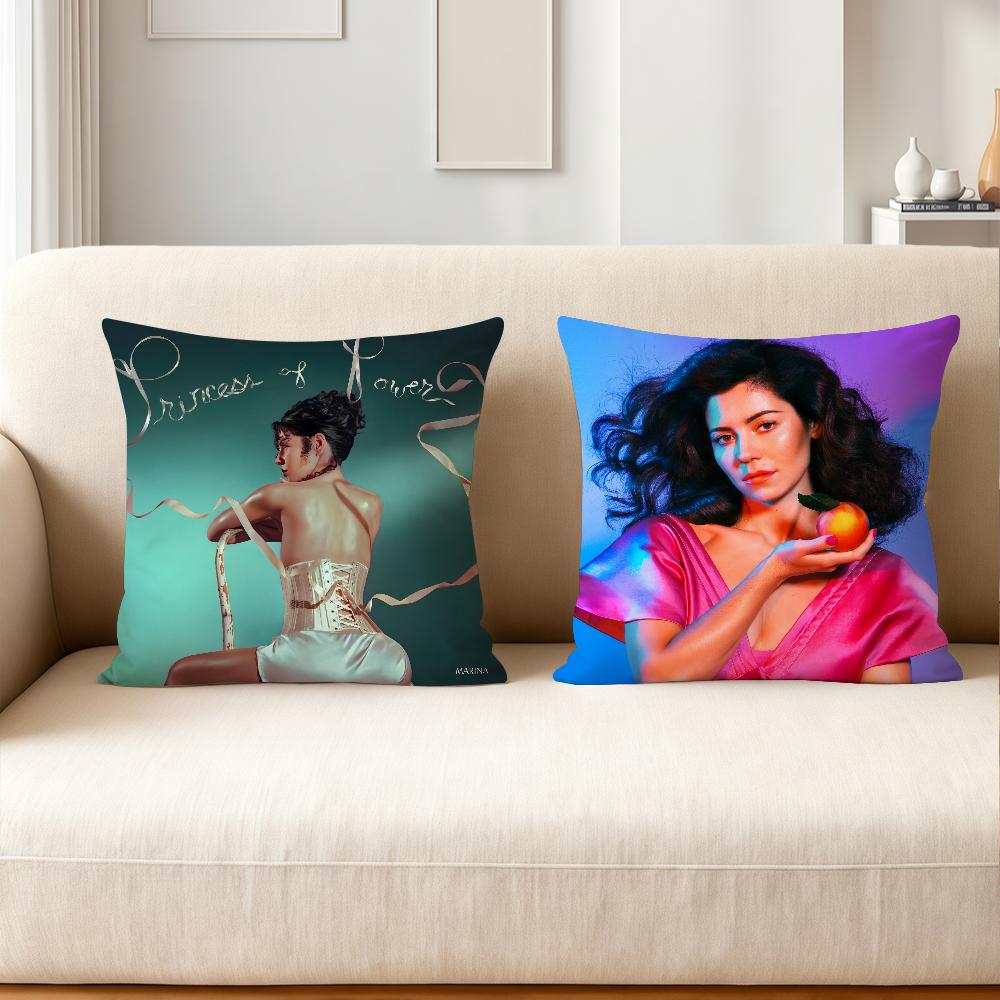 Singer Marina PRINCESS OF POWER Pillow Case Home Decoration Cushion Cover Suitable For Bedroom Car Office Sofa