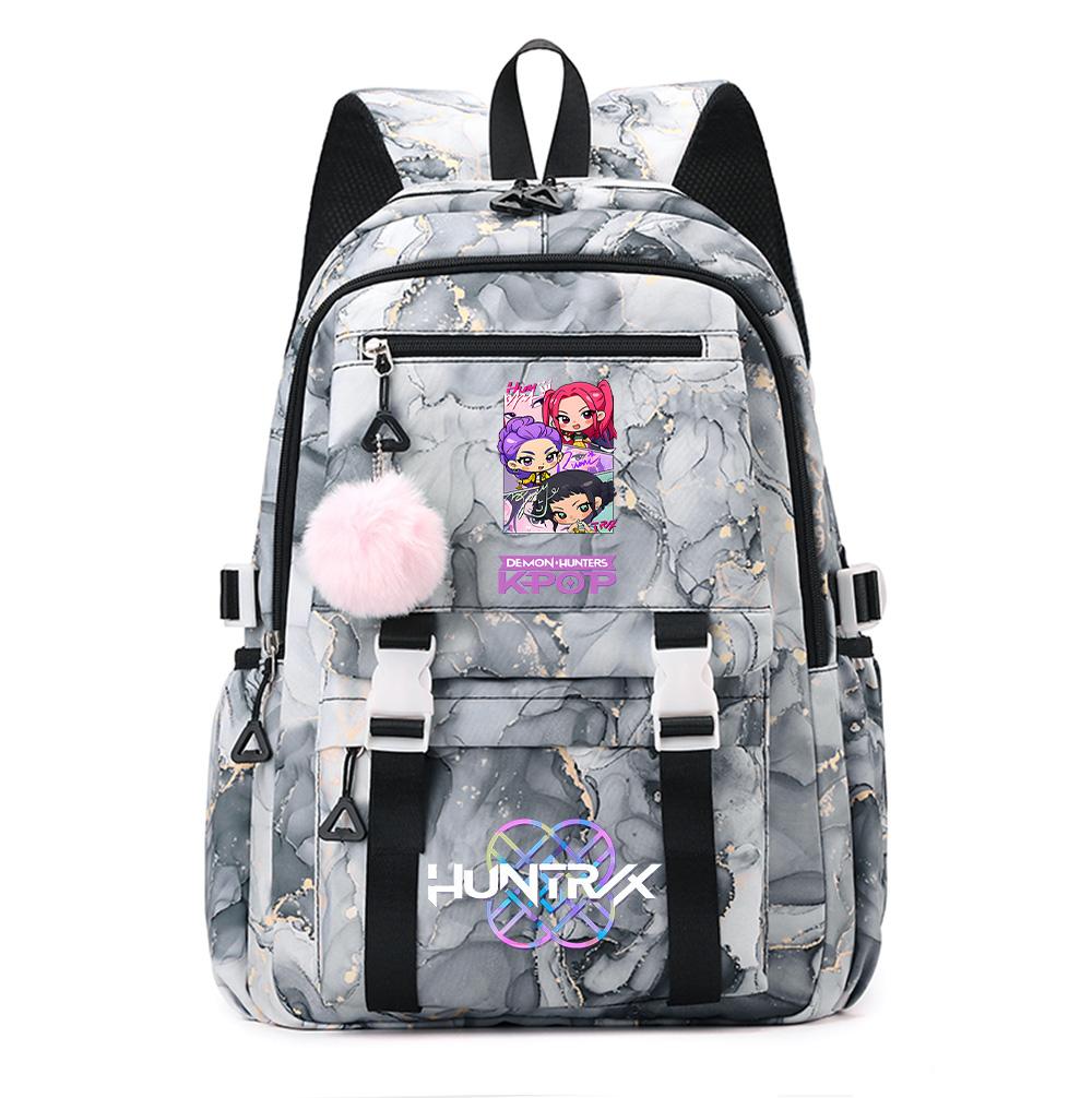 Rucsac Imprimat cu Demon Hunters K-Pop Desen Animale Școlar pentru Adolescent Student Fată Băiat Geantă pentru Cărți Capacitate Mare Impermeabilă Geantă de Călătorie Mochila