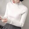WTEMPO Solid Color Half Turtleneck Slim Was Thin Sweater Women's Sweater Pullover Bottoming Shirt