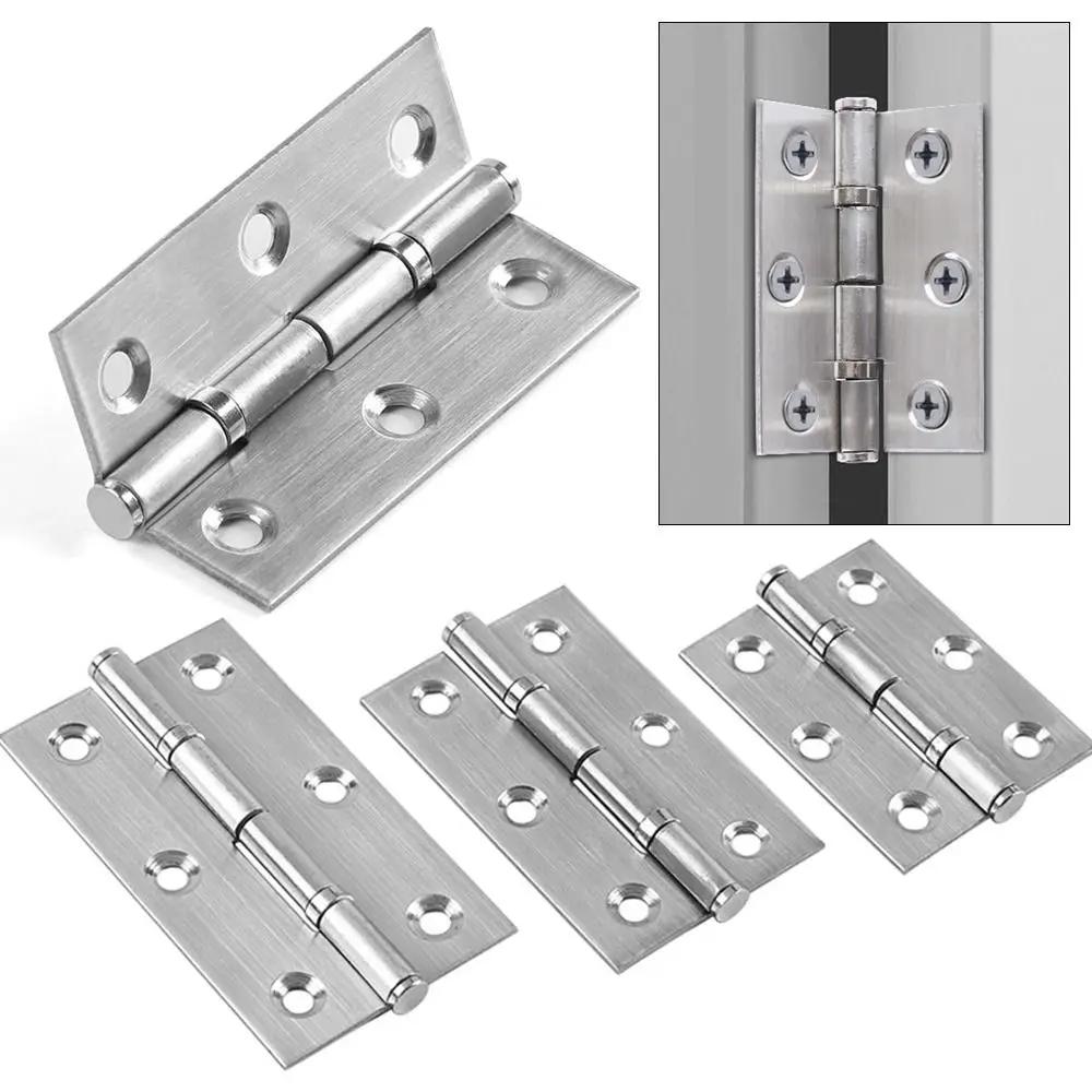 1Pair/2Pcs Window Accessories Door Hinges 270 Degree with Screws Cross Hinge Stainless Steel Mute Silience Furniture Hardware