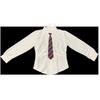 Waist-Cinching Slim White Academy Style JK Shirt for Spring and Autumn