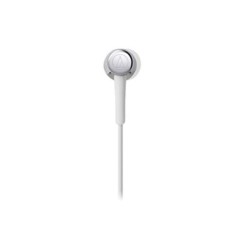 SV-Ohrhörer, kabelgebundene Fernbedienung mit Mikrofon für Smartphones, Kanaltyp SoundReality, Silber, Audio-Technica ATH-CKR30iS