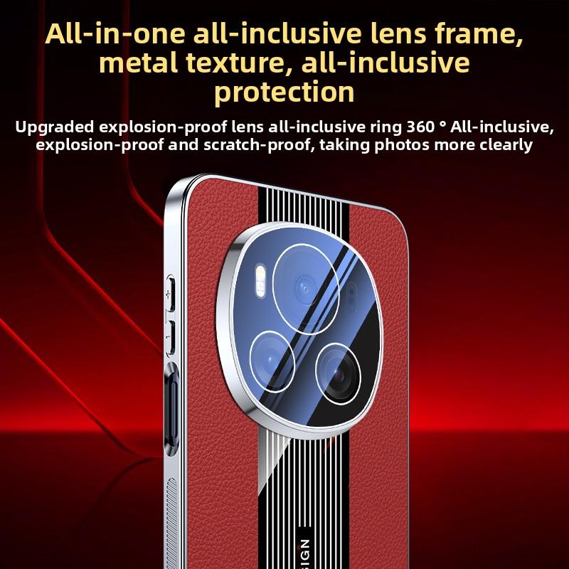 For Huawei Honor X9C Case Luxury Hard PU Leather Plating Protective Back Cover Case For Huawei Honor X9C X9B X9A Phone Shell