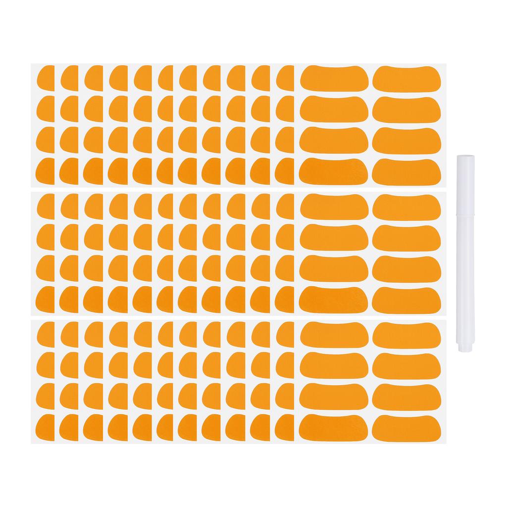 48-144Pairs Sports Eye Black Stickers Under Eye Black Strips Football Face Stickers Breathable Eyeblack Sticker with 1Pcs Pencil