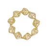 Light Luxury Metal Irregular Beaded CCB Necklace Geometric Special-shaped Ins Style Necklace Set